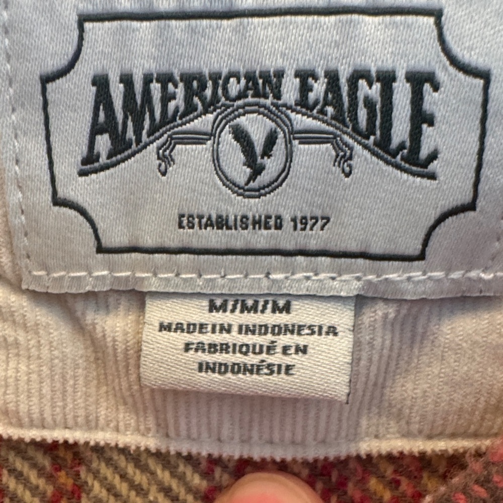 American Eagle Outfitters Multicolor Plaid Shirt - Picture 3 of 5